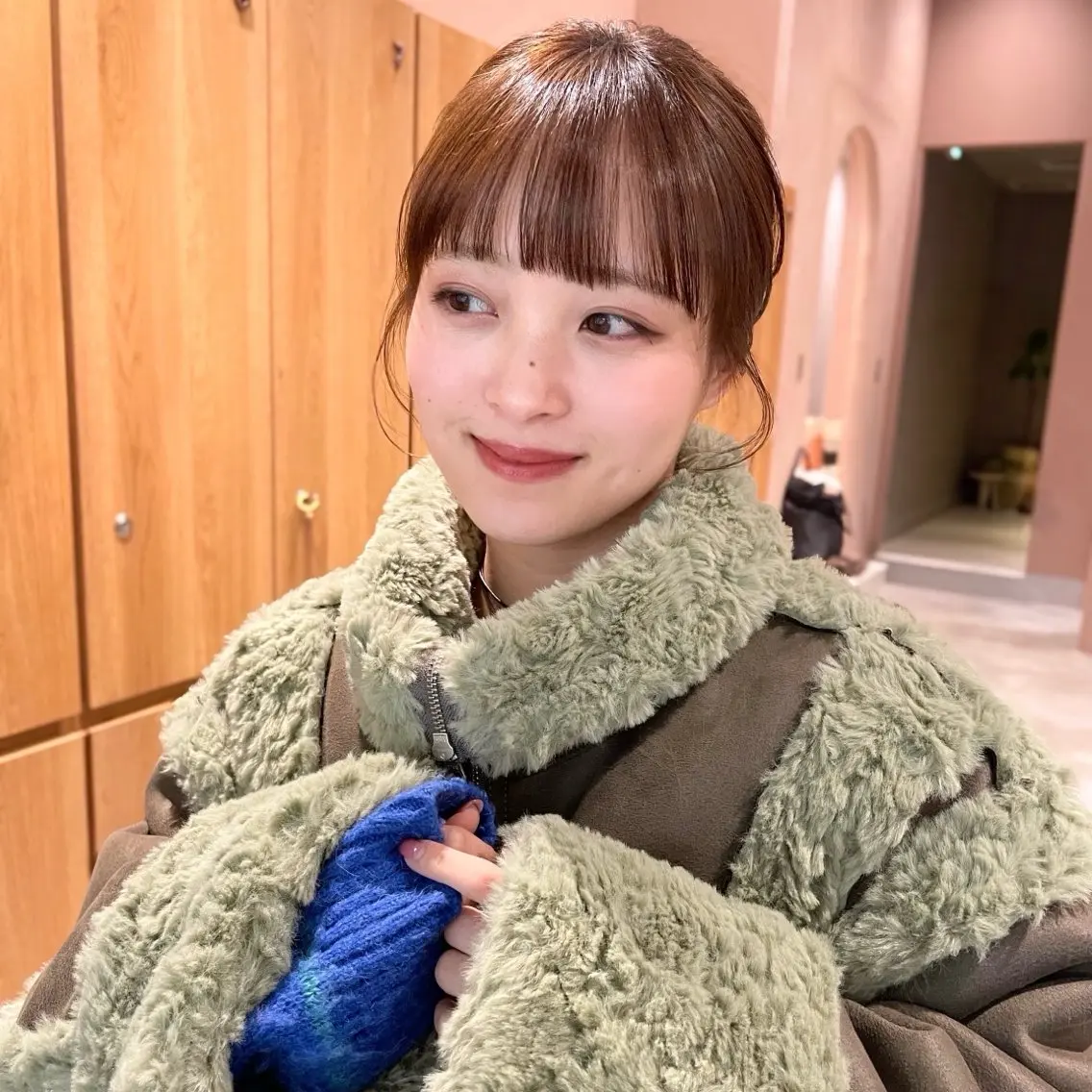 ミディアム カラー カット ヘアカラー トリートメント ボブ/縮毛矯正/ 透明感カラー/ゆきなのヘアスタイル