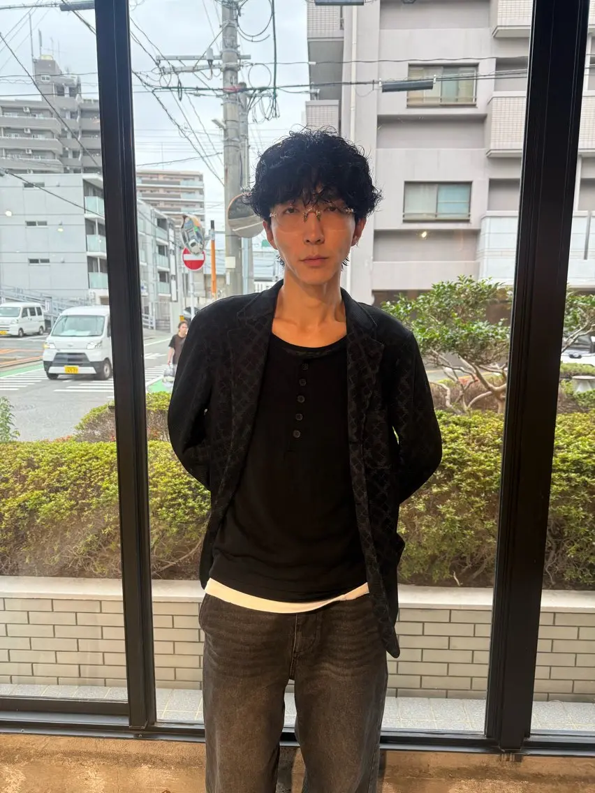 パーマ メンズ カット パーマ トリートメント 薬院平尾メンズパーマ メンズサロンkazのヘアスタイル