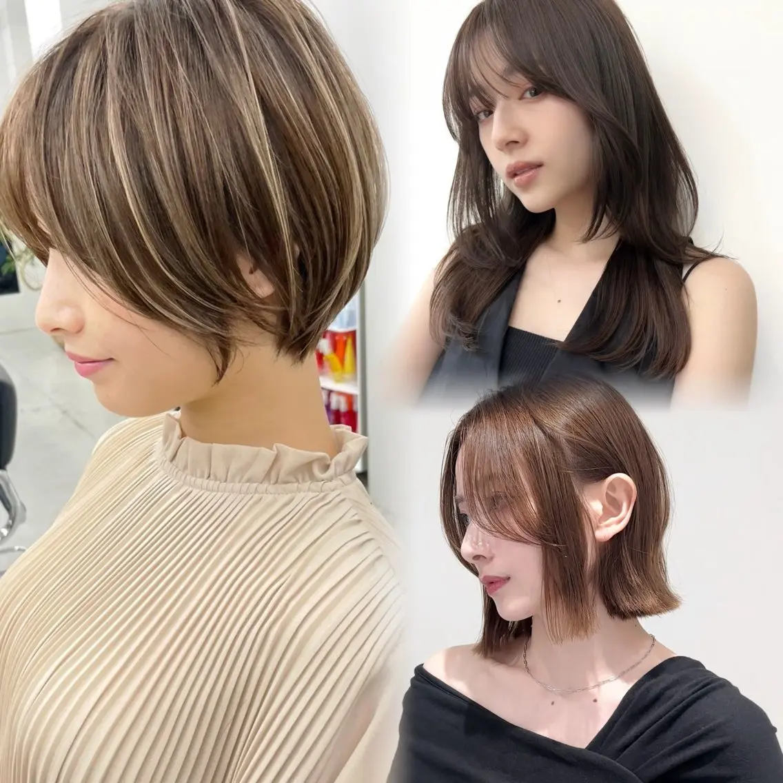 (条件ありクーポン)20代応援クーポン📣小顔カット×艶カラー✨の写真