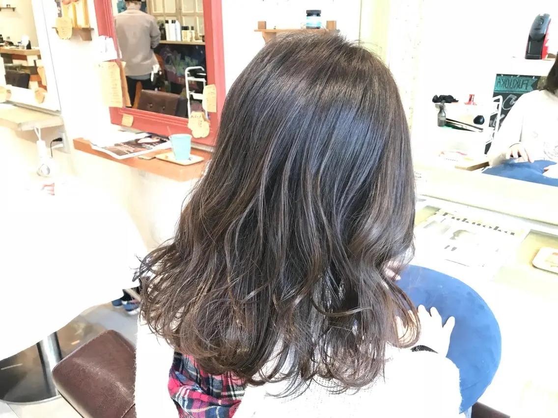 ミディアム カラー イルミナカラー メンズ指名多数!! 田島史也のヘアスタイル