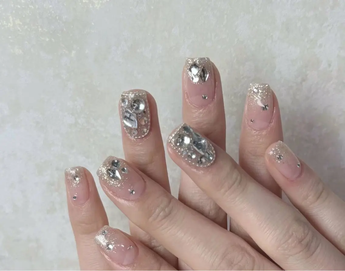 ネイル アートネイル フラワーネイル フットネイル ジェルネイル キラキラネイル Babarla nailのネイルデザイン