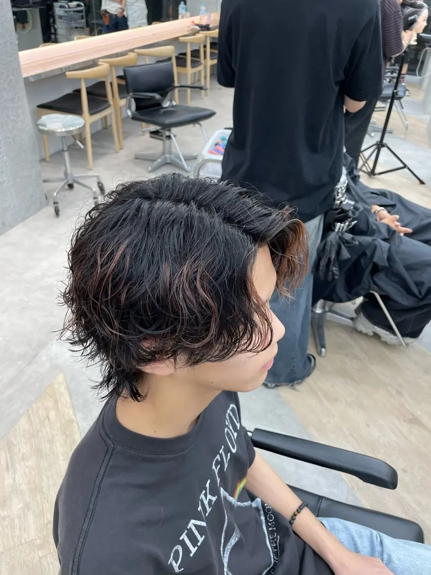 ショート パーマ メンズ カット パーマ SENTA✨メンズ パーマ✨fifth栄のヘアスタイル