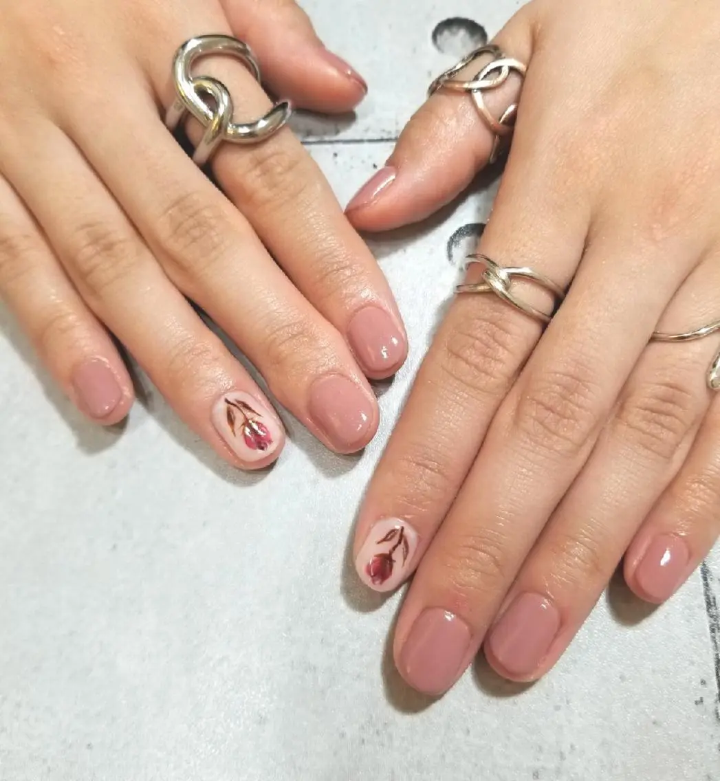 ネイル アートネイル ワンカラーネイル nijiiro🌈 サトウのネイルデザイン