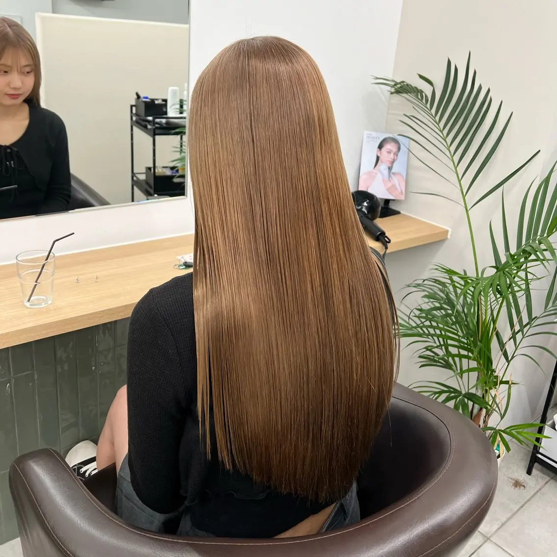 ロング カラー カット ヘアカラー トリートメント 赤みゼロ/透明感 カラー🌿KANTAのヘアスタイル