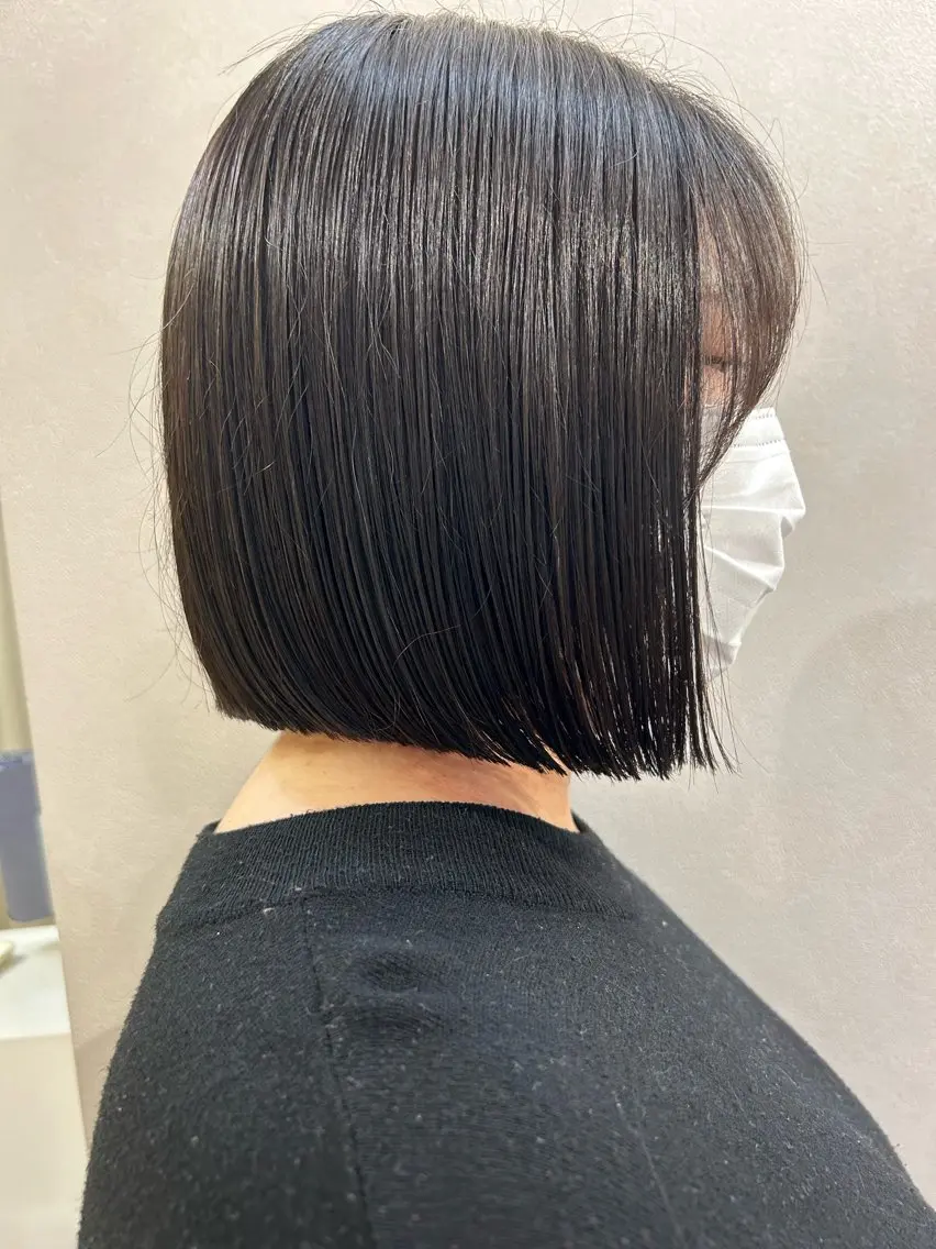 ショート ボブ カット トリートメント hubhair レイヤー/透明感のヘアスタイル
