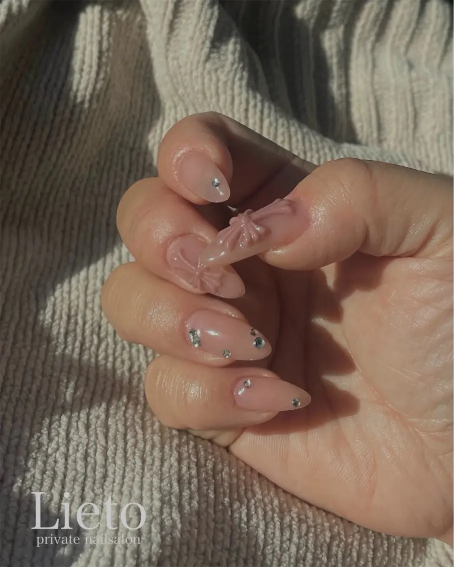 ネイル マグネットネイル ワンカラーネイル ワンホンネイル ハンドネイル nailsalon Lietoのネイルデザイン