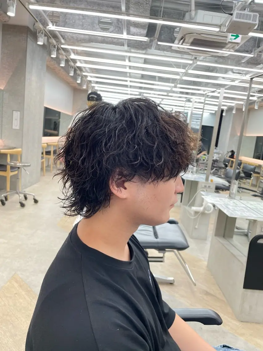 ショート パーマ メンズ カット パーマ SENTA✨メンズ パーマ✨fifth栄のヘアスタイル