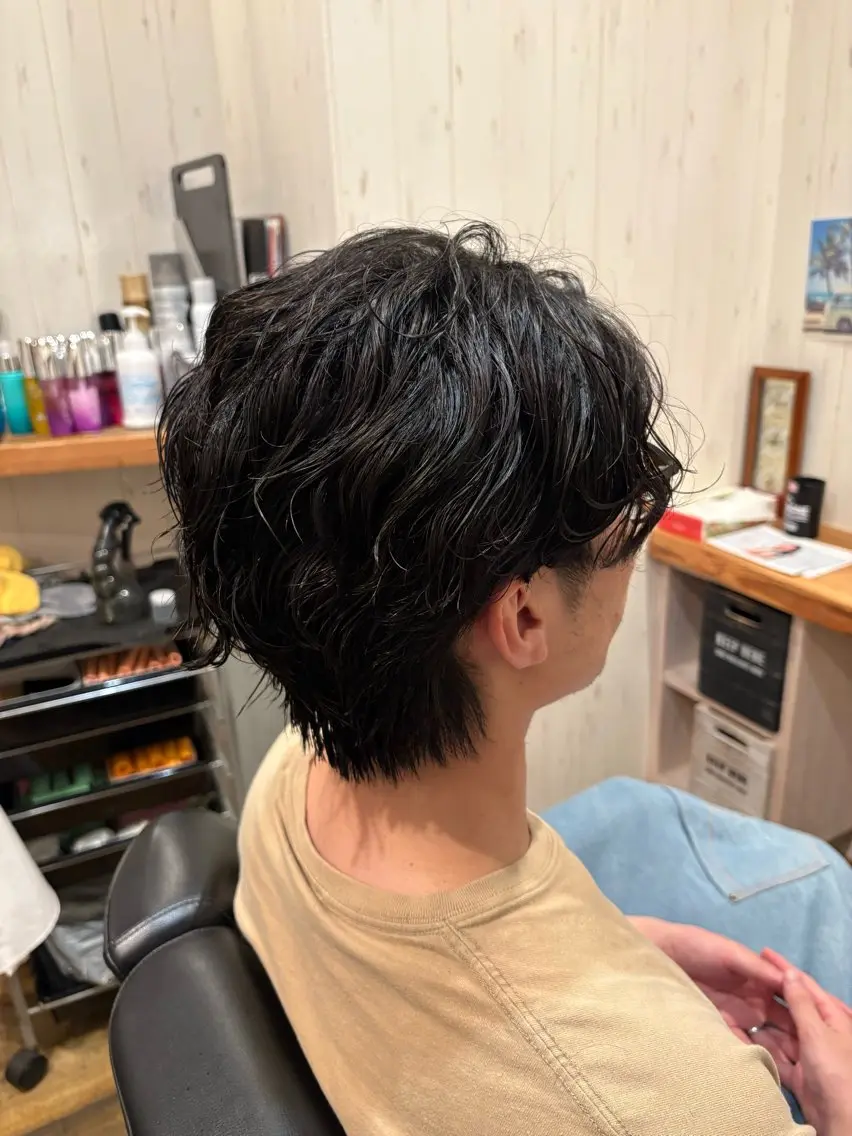 メンズ カット パーマ LeR /メンズ /サーフカール/ルクのヘアスタイル