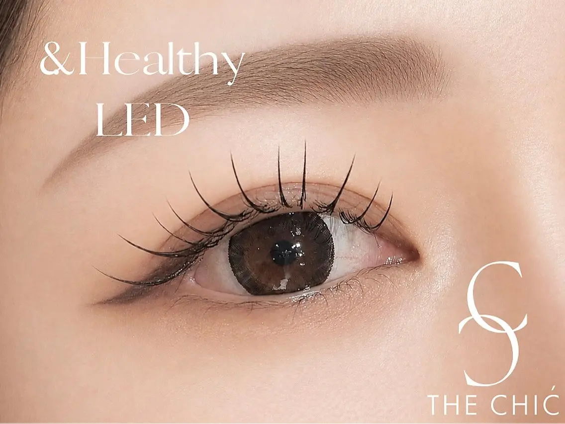 《まつげパーマ+エクステ 》【&Healthy/アンドヘルシー】+【LED100本】の写真