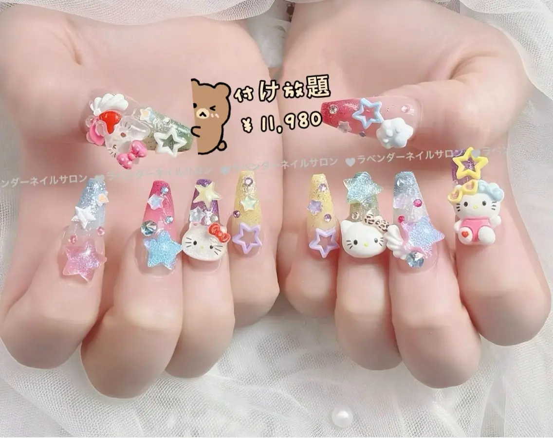 ネイル ハンドネイル ラベンダー💖日暮里 ルル💖ネイルのネイルデザイン