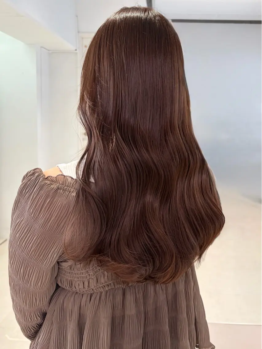 ロング カラー カット ヘアカラー 縮毛/くすみカラー Mariamu🌼のヘアスタイル