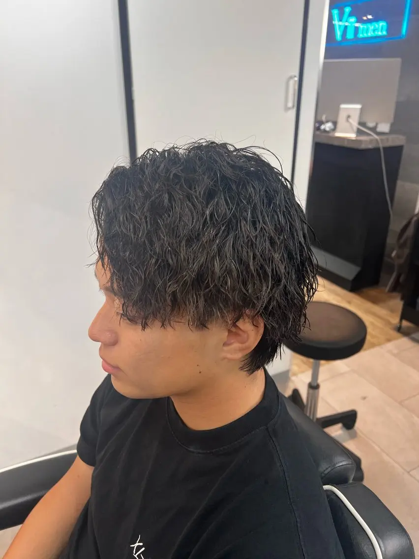 メンズ カット パーマ 毛流れ矯正支持率 No.1🔥瀬川竜生のヘアスタイル
