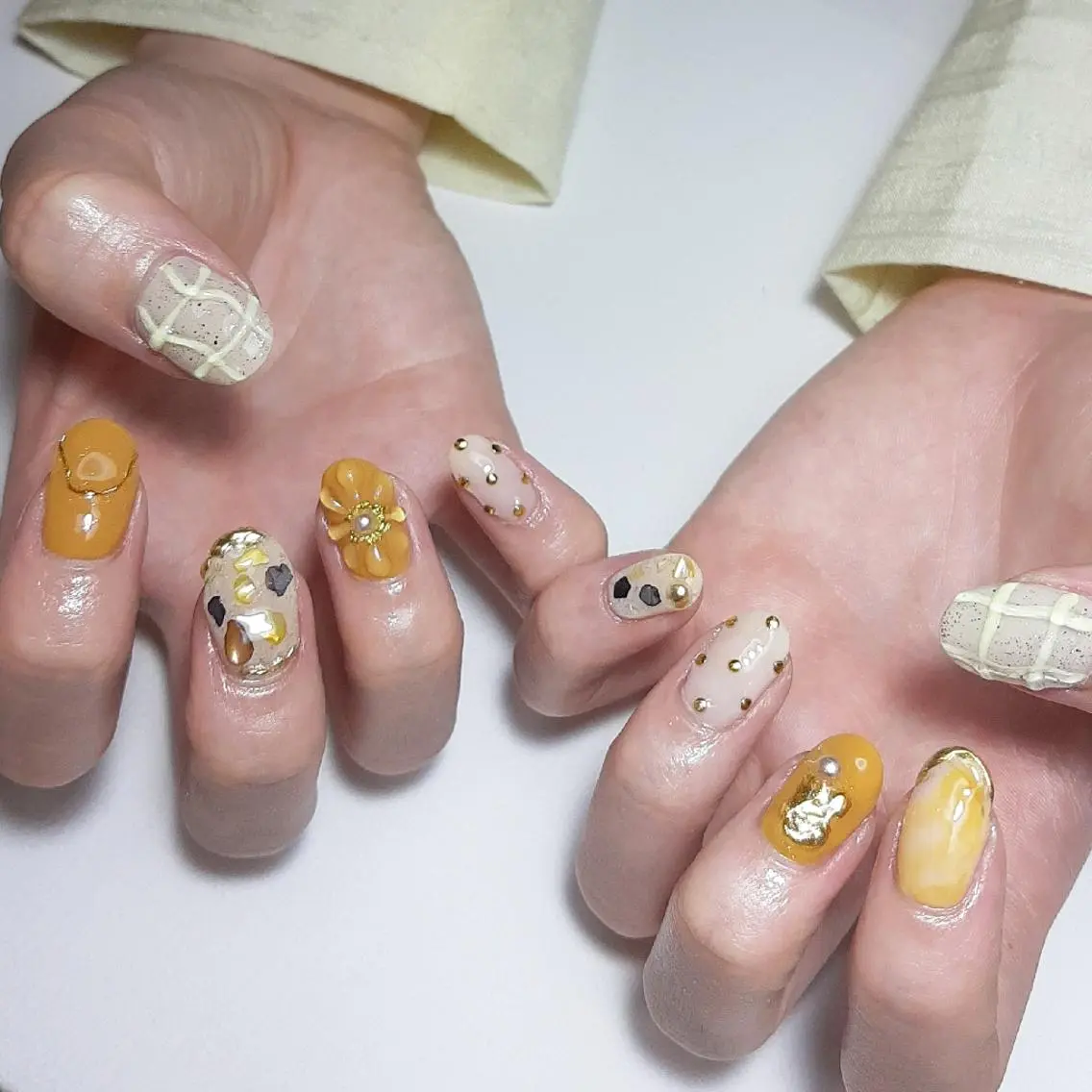 ネイル ジェルネイル 持ち込み ショートネイル owlnail /持込みデザイン専門のネイルデザイン