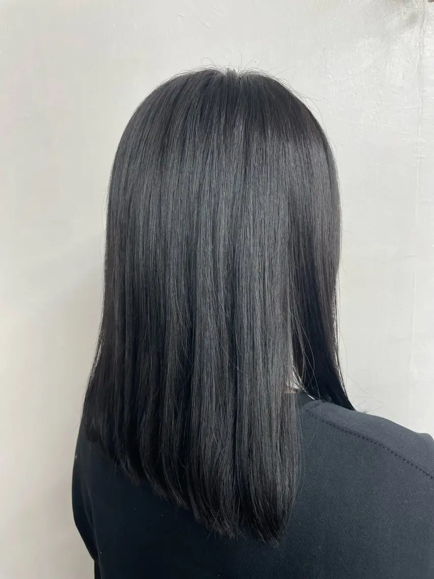 ミディアム 縮毛矯正 SFIDA みつえのヘアスタイル