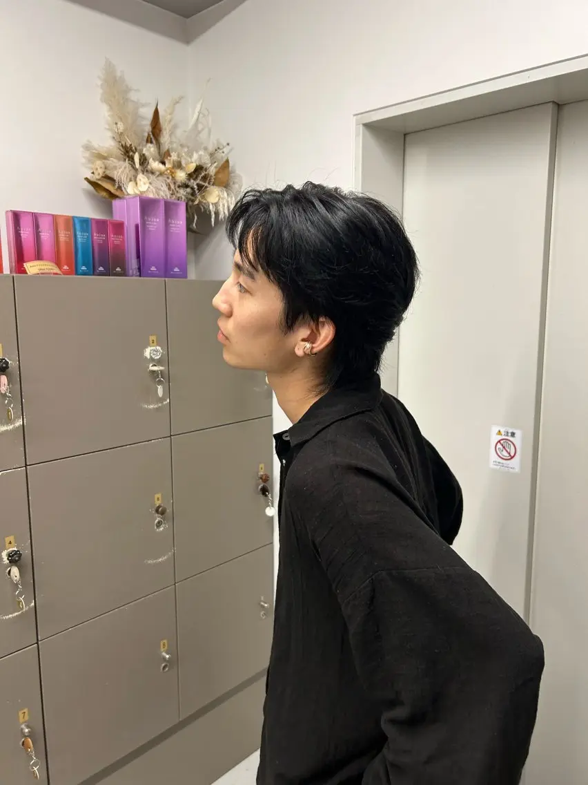 カラー メンズ カット ヘアカラー 広島韓国ヘア シュンのヘアスタイル