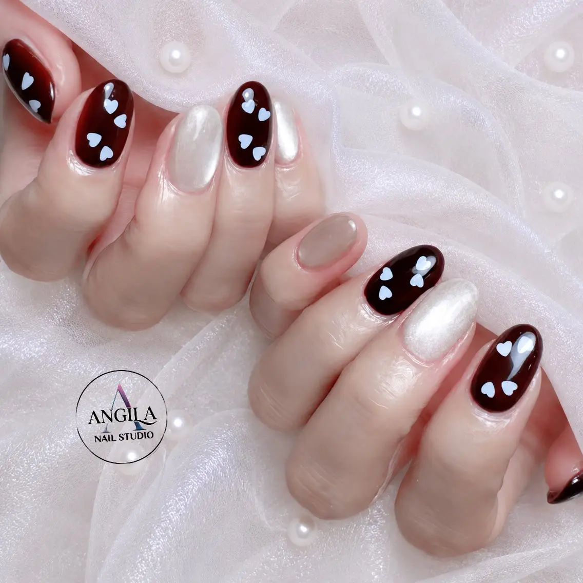 ネイル シンプルネイル ハンドネイル ANGILA NAIL上大岡のネイルデザイン