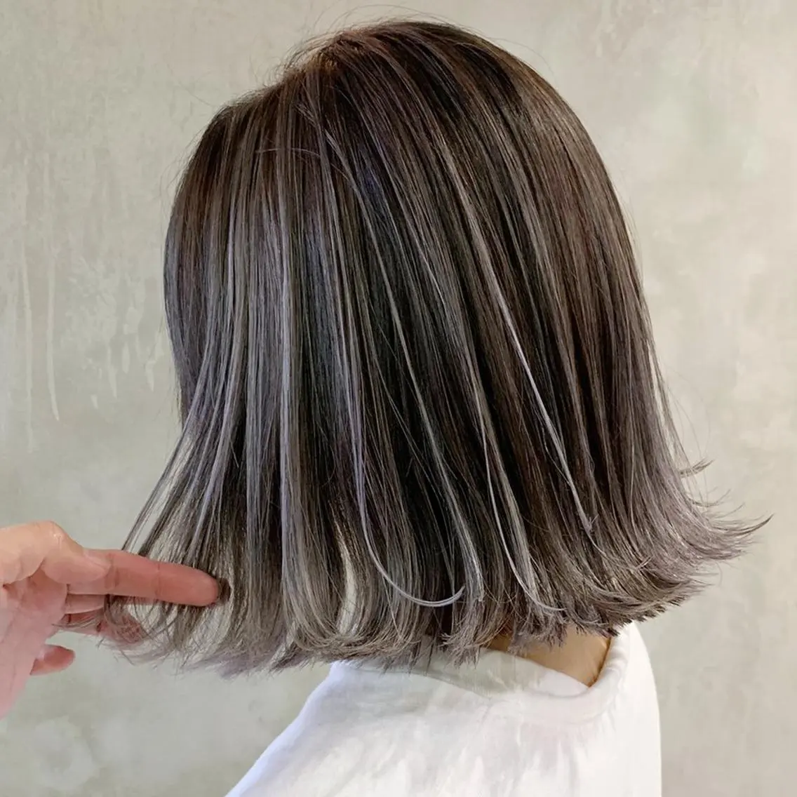 ミディアム カラー パーマ ヘアアレンジ ITbyALBUM 中野店のヘアスタイル