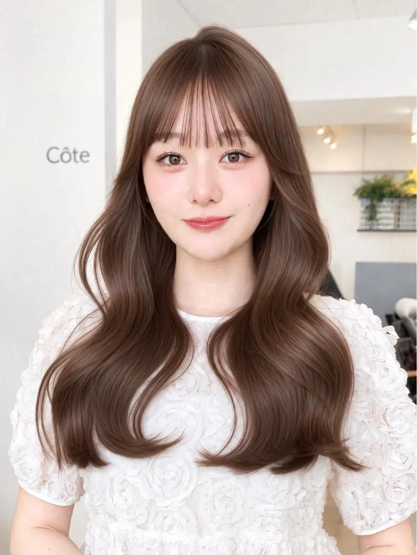 ロング レイヤーカット ロング ローレイヤー 似合わせレイヤー/ 透明感カラーのヘアスタイル