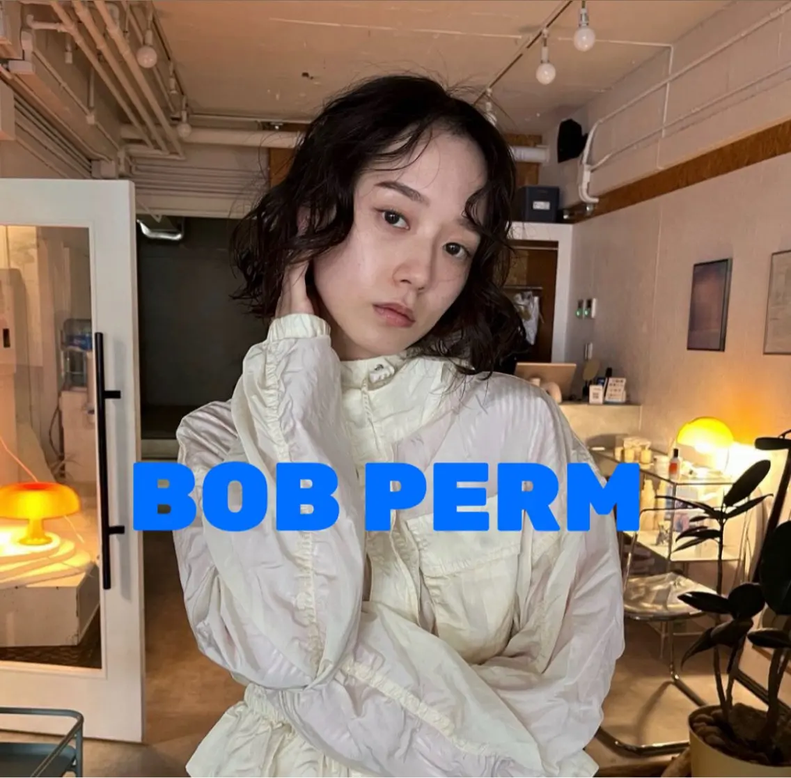 ショート カット パーマ ボブパーマ🥣KON コンナツミのヘアスタイル