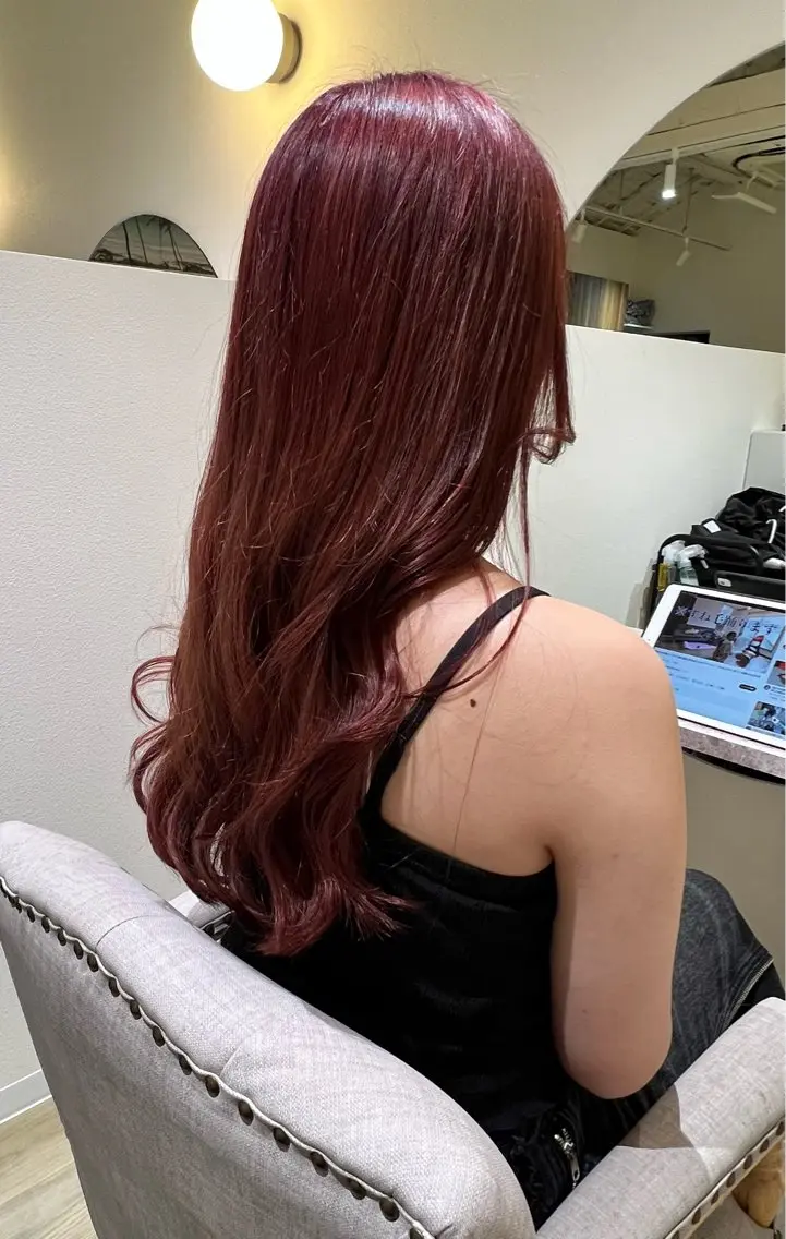 ロング カラー 家坂 佑のヘアスタイル