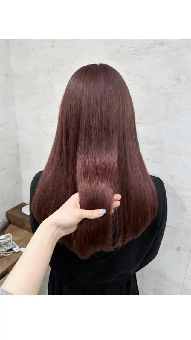 ロング カラー ヘアカラー 杉田 涼のヘアスタイル