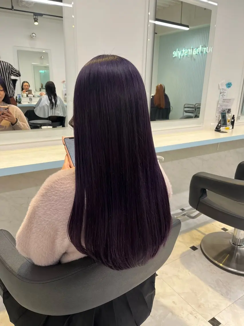 ロング カラー ヘアカラー トリートメント ブリーチカラー 🩵MIZUKIのヘアスタイル