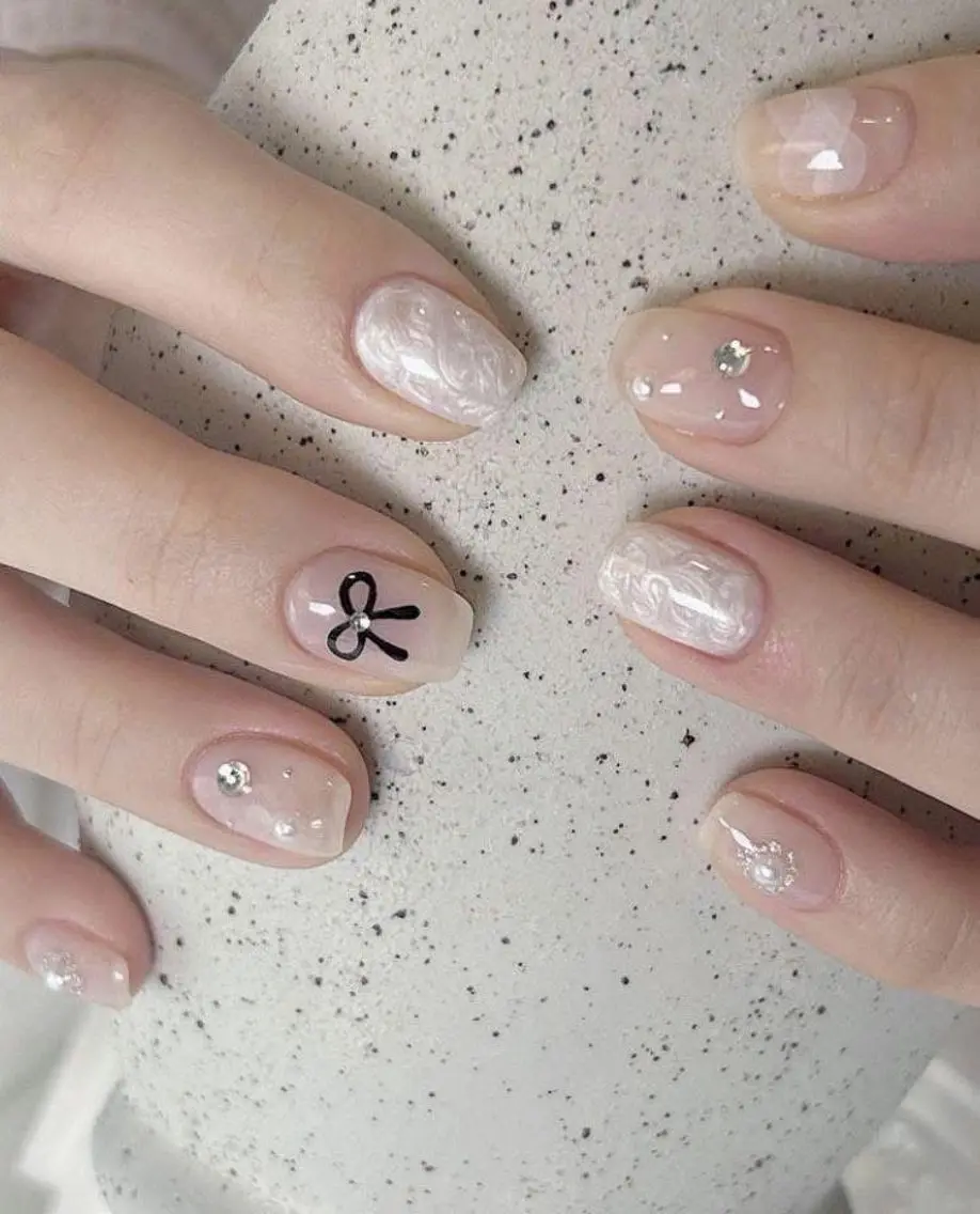 ネイル アートネイル 長さ出し ジェルネイル マグネットネイル ニュアンスネイル ハンドネイル Cloudy Chan Nailのネイルデザイン
