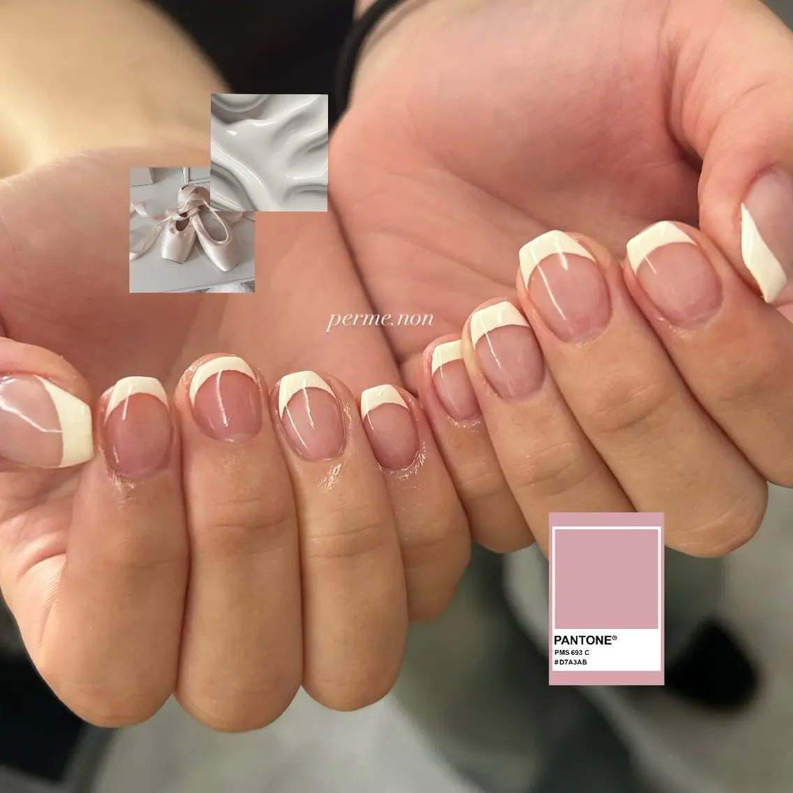 ネイル フレンチネイル 【perme.】 山根☆*:.｡.のネイルデザイン