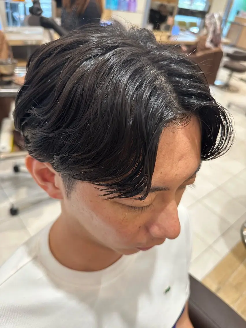 パーマ メンズ カット パーマ ヘアセット 市川メンズパーマ/ 透明感カラーKaiのヘアスタイル