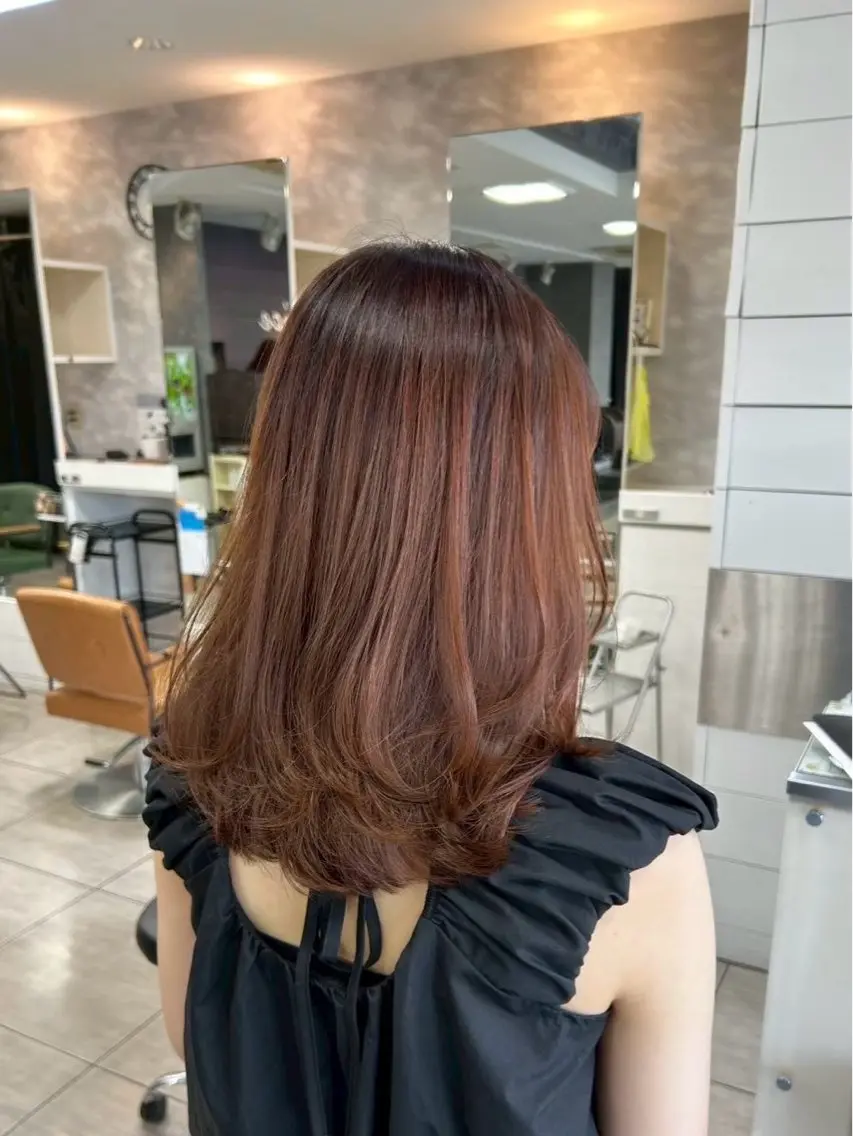 カラー ハイトーンカラー✨ 慶田玲和のヘアスタイル