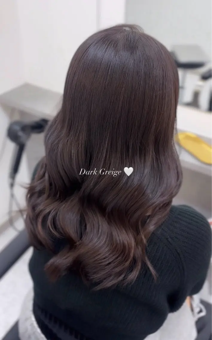カラー カット ヘアカラー 韓国レイヤー艶カラー ブリーチ otohaのヘアスタイル