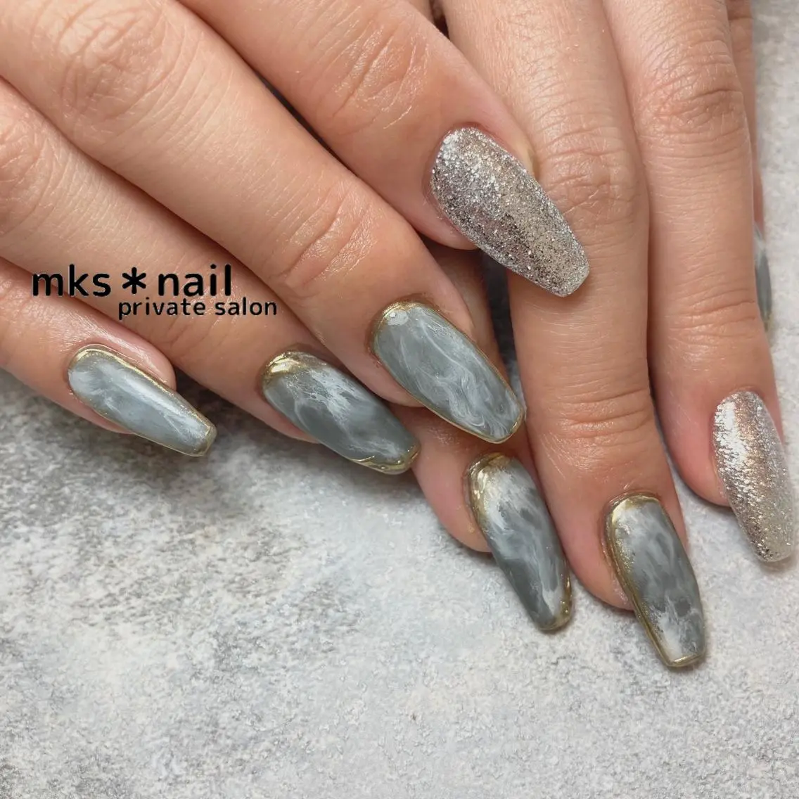 ネイル ハンドネイル mks＊nail //  枚方長尾のネイルデザイン