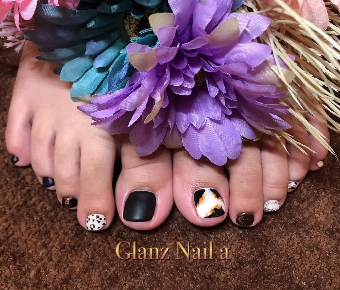 ネイル フットネイル Glanz  Nail aのネイルデザイン