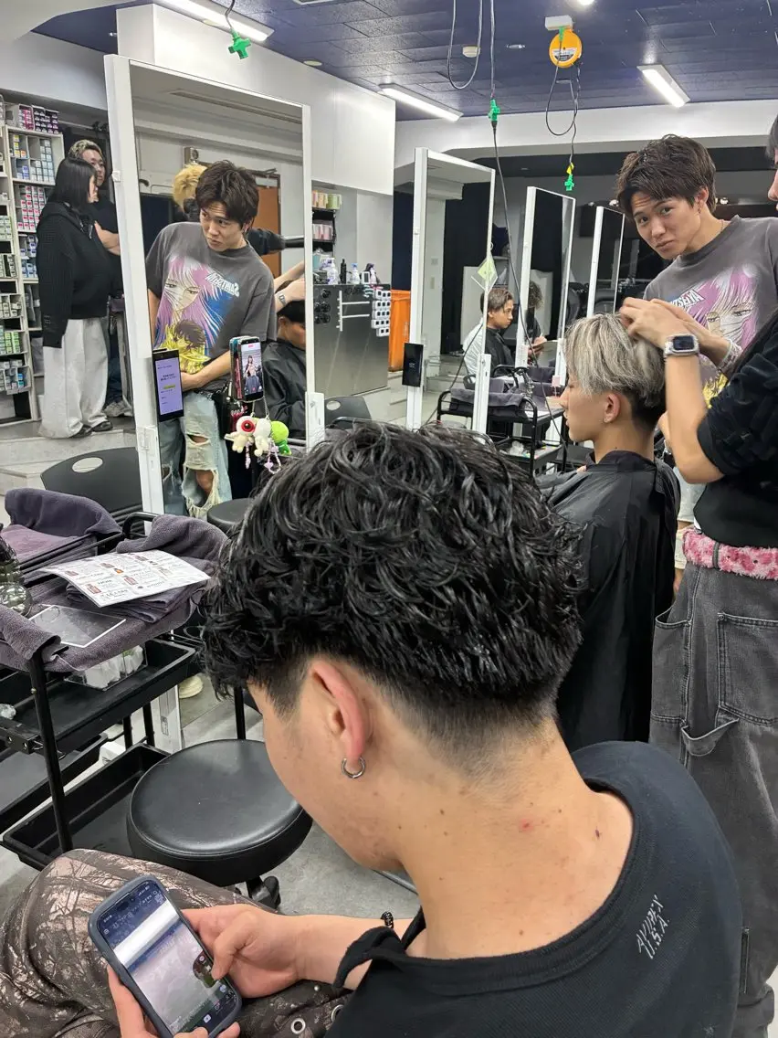 パーマ ⚡️【メンズモデル 募集中】⚡️RIKUのヘアスタイル