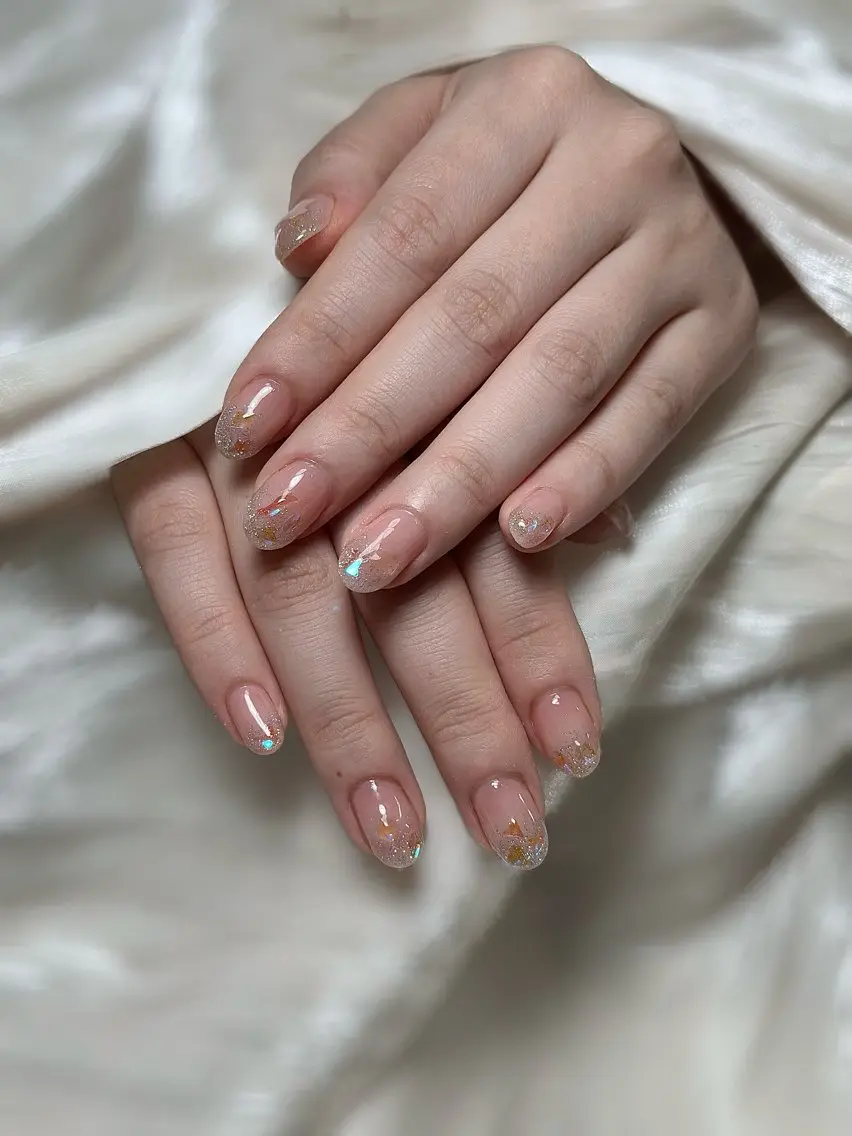 ネイル 氷ネイル・うるうるネイル ハンドネイル Maggie nailクロのネイルデザイン