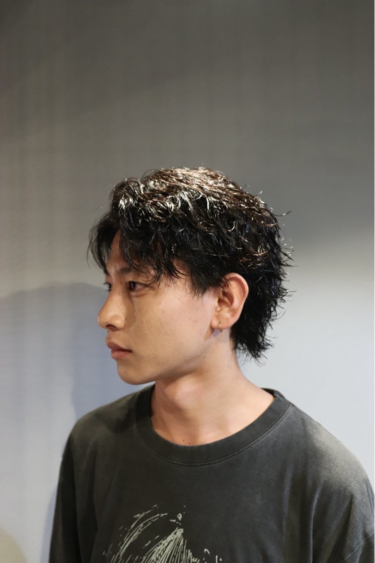 パーマ メンズ メンズウルフカット ウルフカット 【無料カット】森 拓斗のヘアスタイル