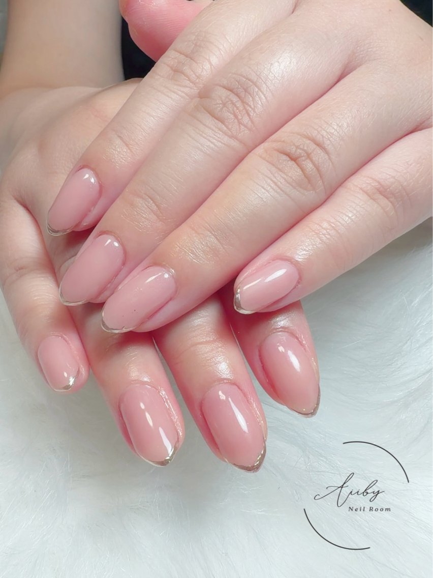ネイル 持ち込み シンプルネイル Aiiby ネイルルームのネイルデザイン