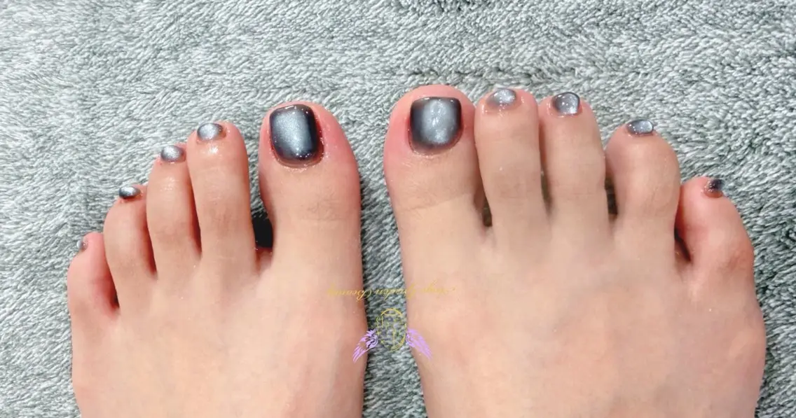ネイル マグネットネイル フットネイル AngeGarden Beautymihoのネイルデザイン