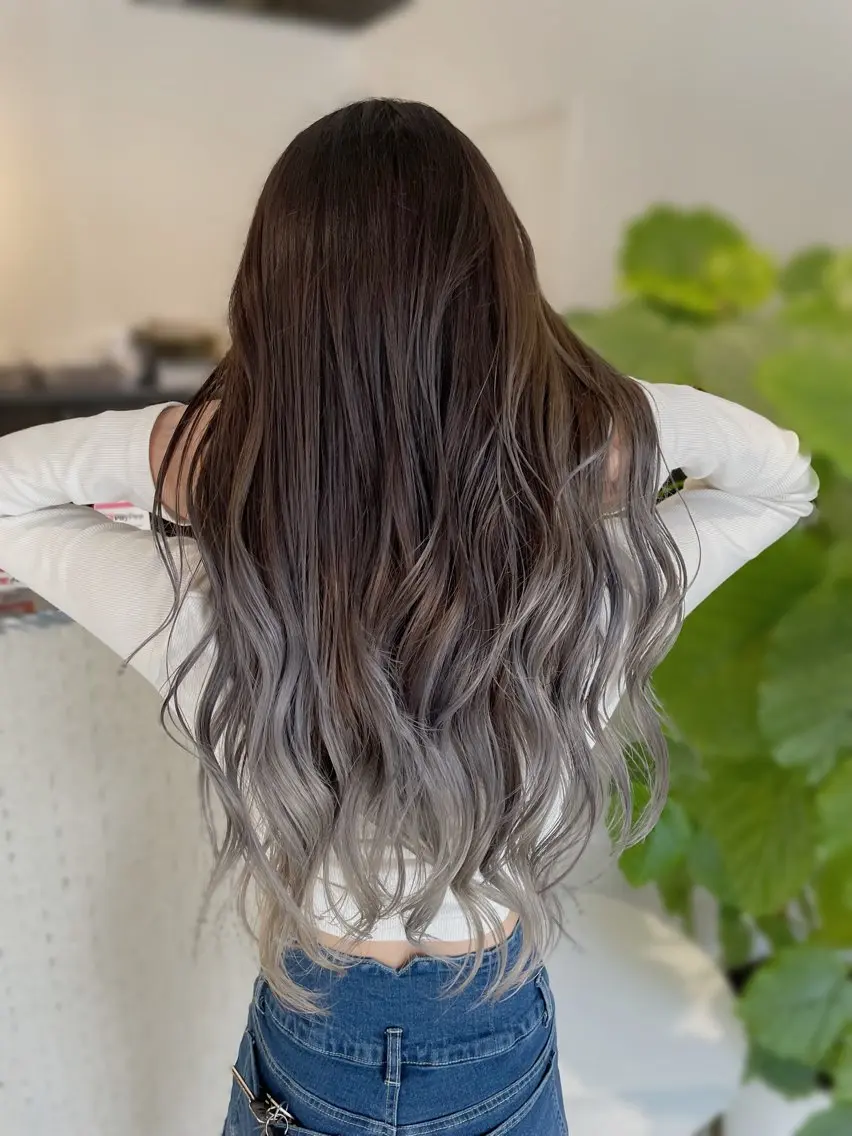 ロング カラー カット ヘアカラー トリートメント 💎韓国カラー Giness坂下巧のヘアスタイル