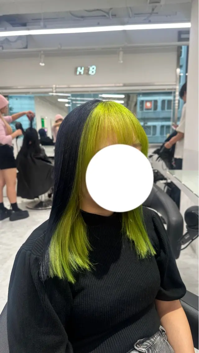 セミロング カラー ヘアカラー トリートメント ヘッドスパ ヘアセット ❄最強かわいいカラー ❄️MINA❄️のヘアスタイル