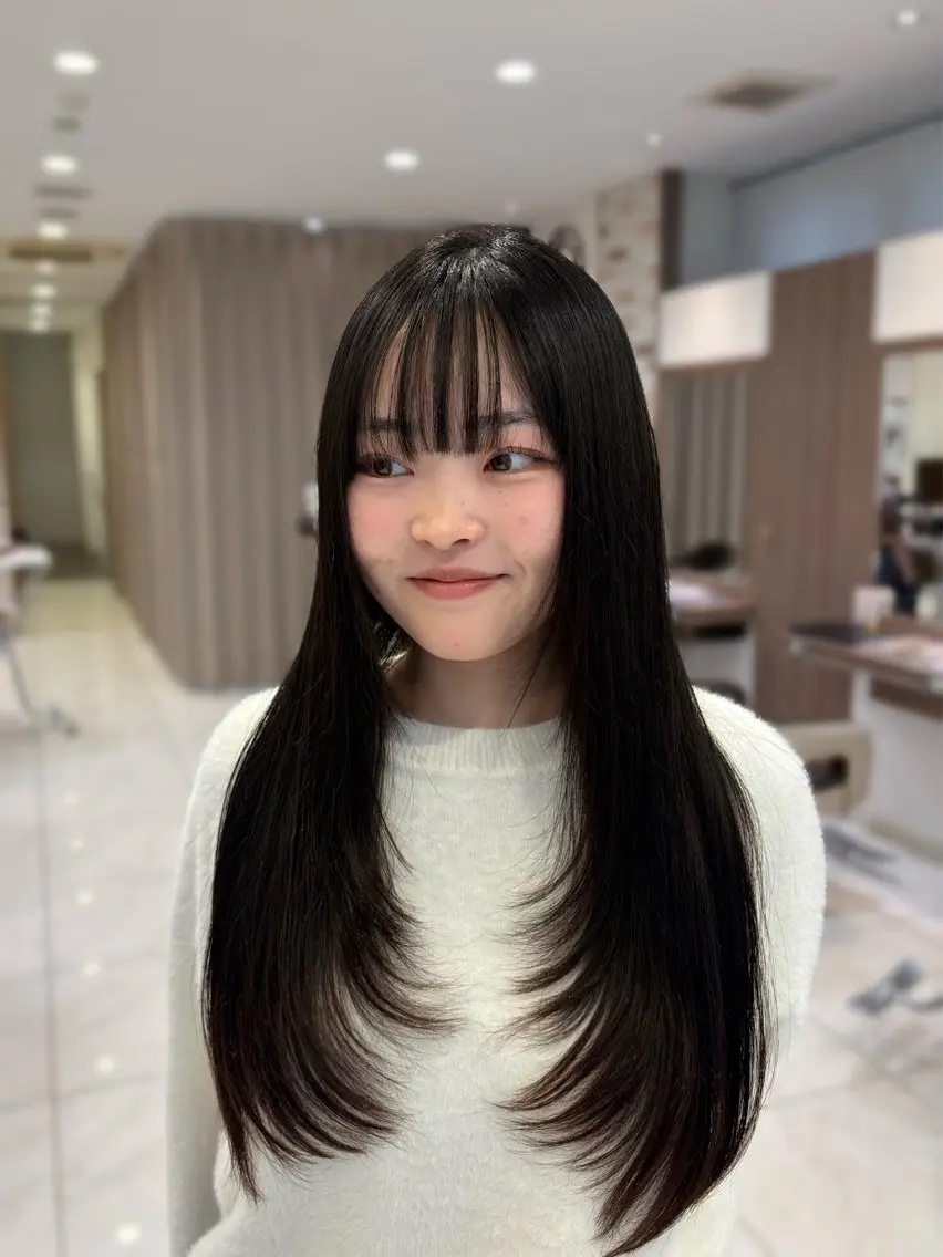 ロング カット 🎀韓国レイヤー/ 髪質改善🎀きららのヘアスタイル