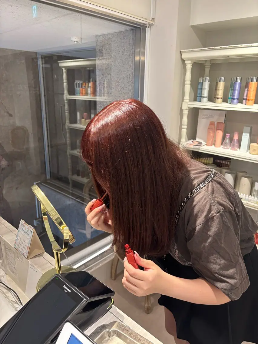 ロング カラー ブリーチ ダブルカラー ブリーチなしカラー CreBiA / Rina🥑のヘアスタイル