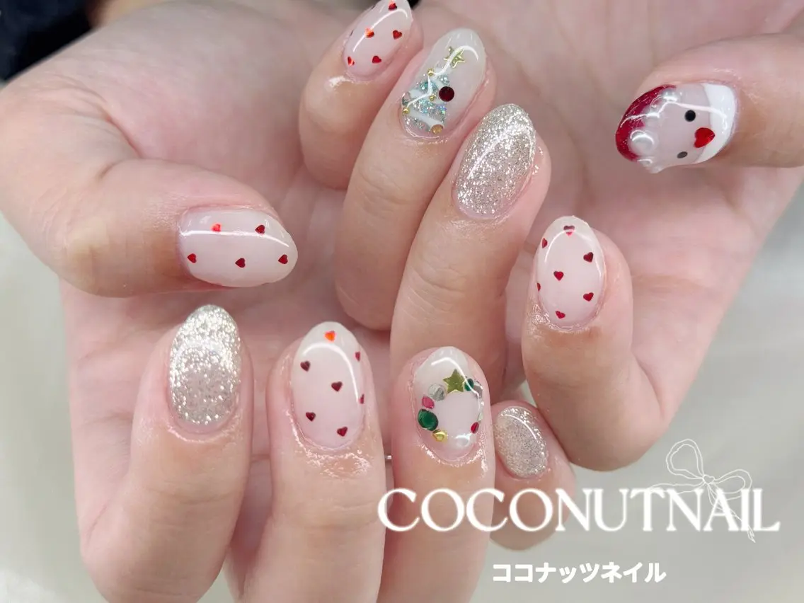 ネイル べっ甲ネイル フレンチネイル キラキラネイル マグネットネイル 大理石ネイル(マーブル) 神田 ココナッツのネイルデザイン