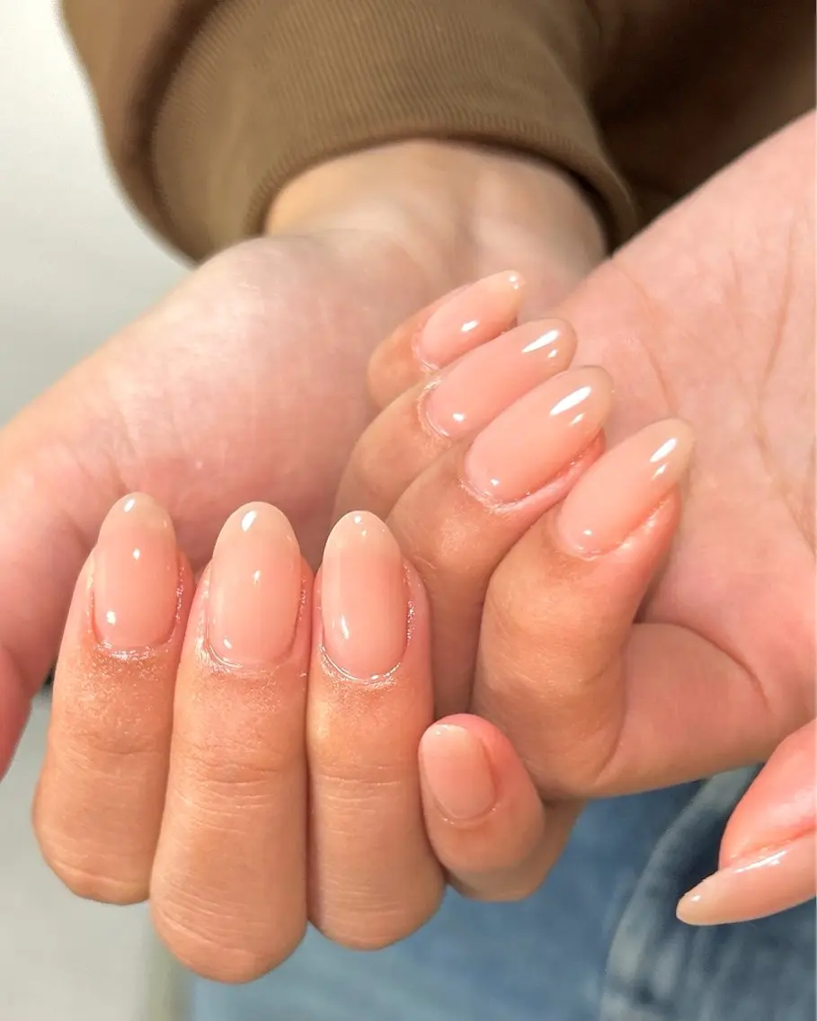 ネイル ワンカラーネイル ハンドネイル ten nail salon　かえでのネイルデザイン