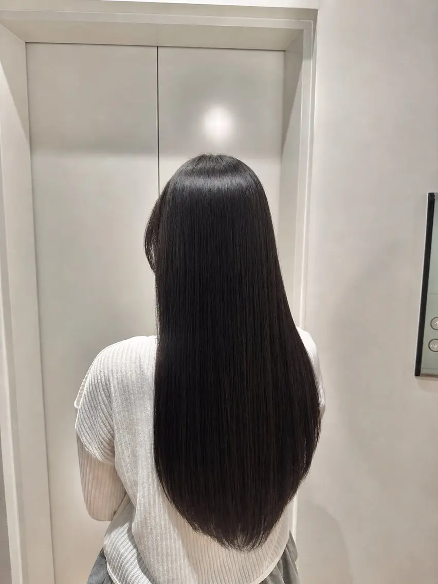 ロング パーマ 縮毛矯正 新屋敷 拓大のヘアスタイル