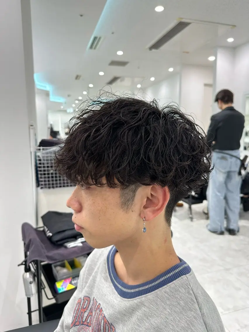 【🐺直前割限定メニュー🐺】似合わせメンズカット➕パーマ➕炭酸泉➕オリジナルトリートメントの写真