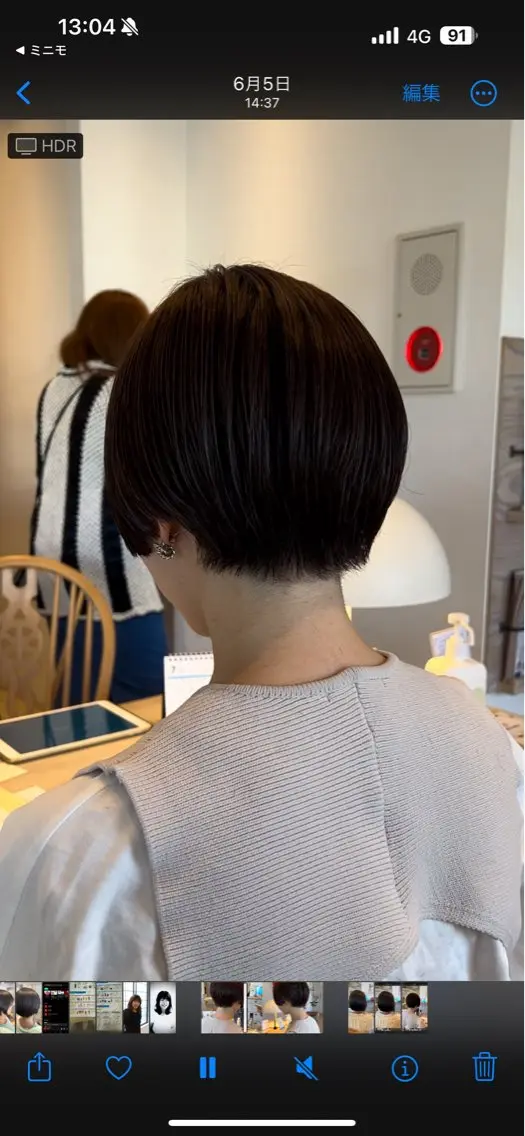 ショート カット ヘアカラー 石井 琉星のヘアスタイル