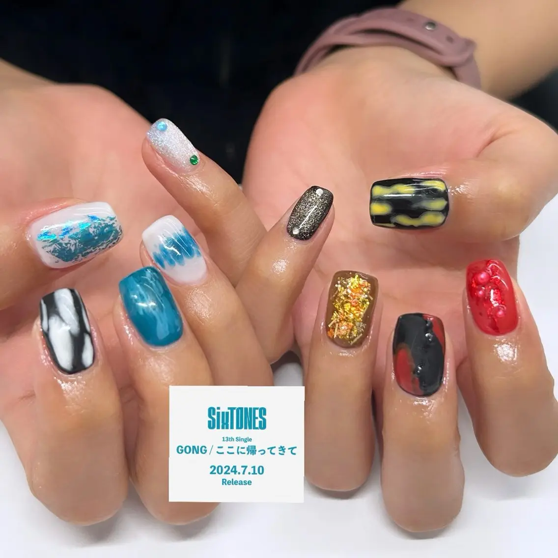ネイル ハンドネイル one nail 【推し/概念ネイル】のネイルデザイン
