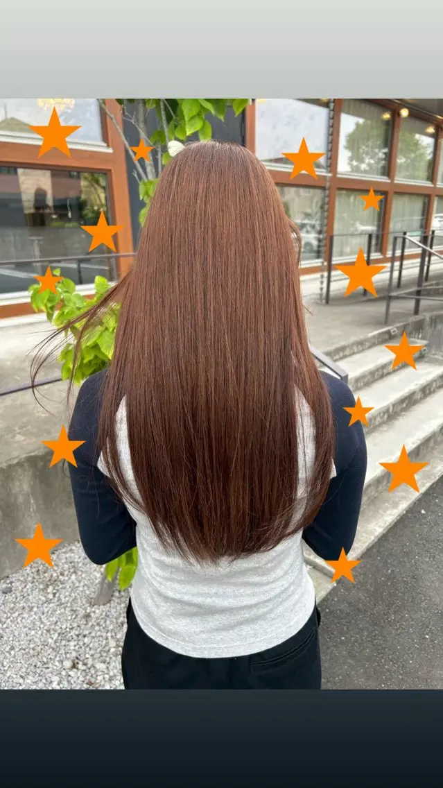 ロング カラー ヘアカラー emusalon . Akika✮*。゚のヘアスタイル
