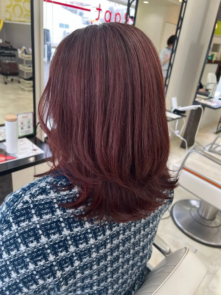 セミロング カラー Rapt.HAIR 中村 知里のヘアスタイル